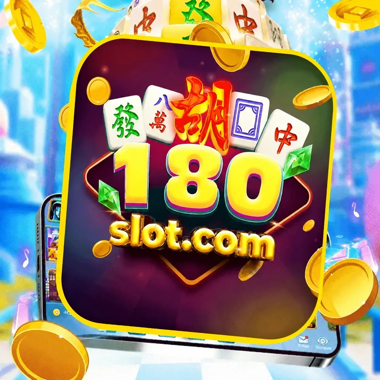 Tampilan seru dari gameplay 180SLOT yang penuh warna.