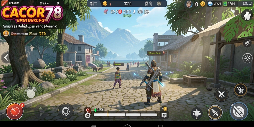 Cuplikan CACOR78 sebelum APK Simulation dipasang.