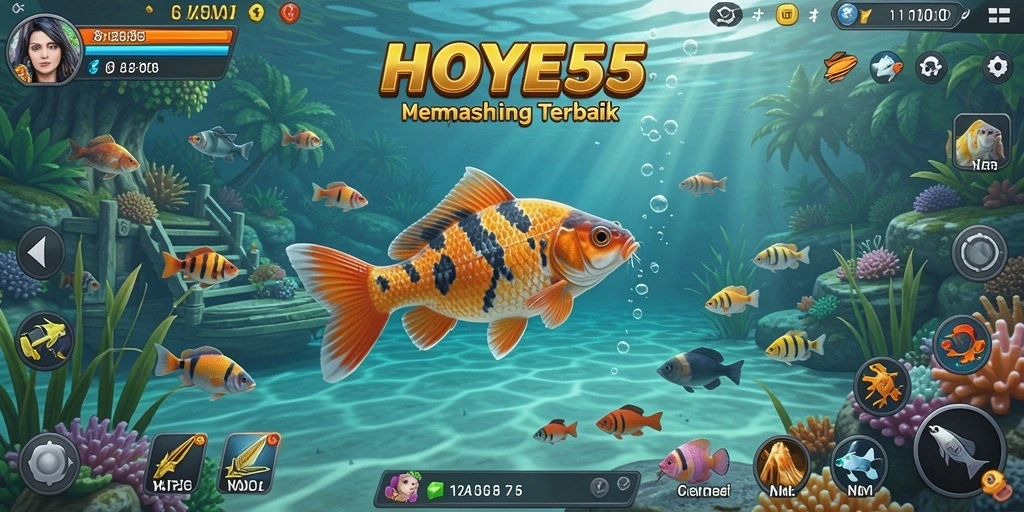 Cuplikan HOYE55 sebelum APK Fishing dipasang.